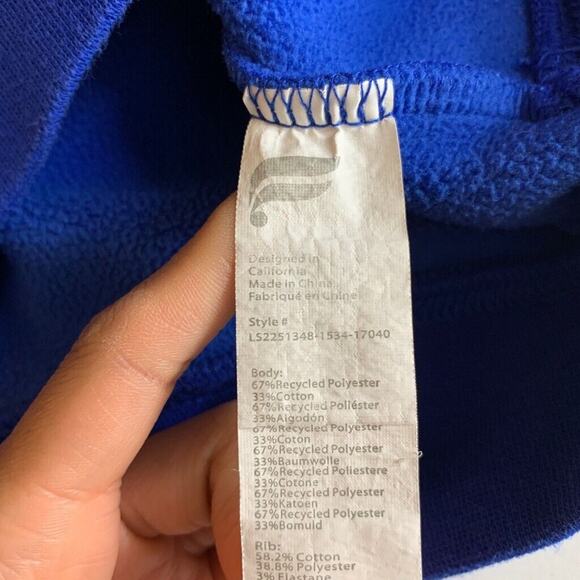 Fabletics Sweatshirt Womens M Medium Harbor Go To Classic Crew Neck Fleece Lined - Picture 8 of 12